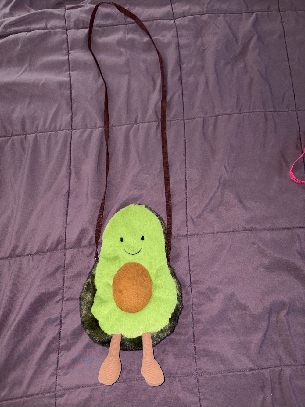 Rare Jellycat Green Avocado Plush Crossbody Bag Retired